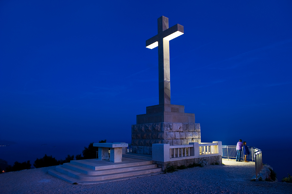 Dubrovnik - Cross on Mount Srd